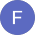 A blue circle with a white, capital letter "F" in the center, resembling an app or profile icon.
