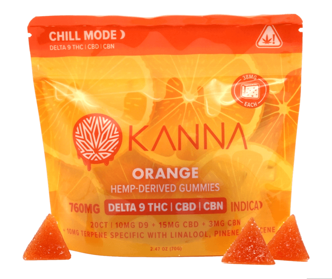 Chill Mode - D9 Orange Gummies - 5 Count