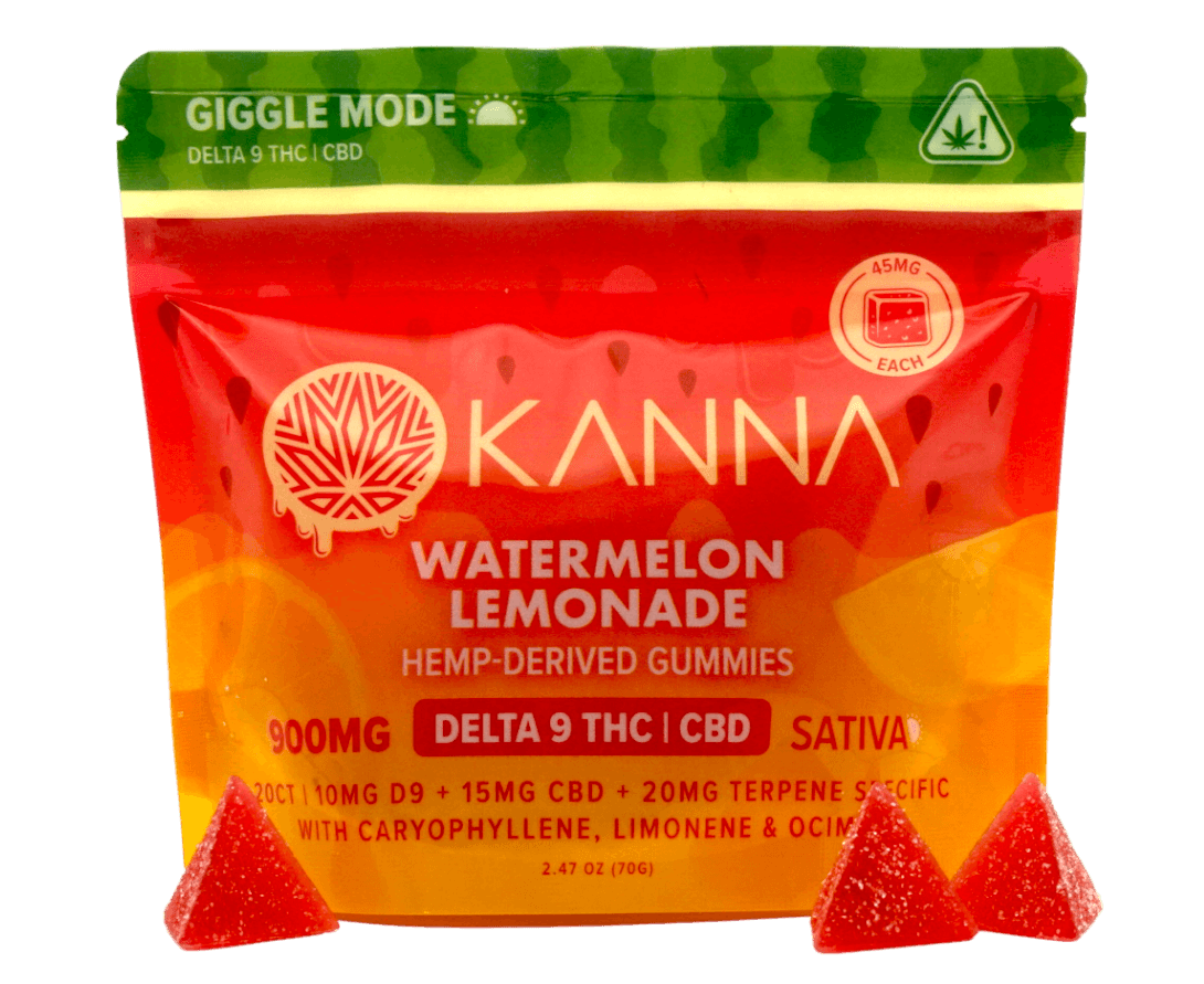 Giggle Mode - D9 Watermelon Lemonade Gummies - 20 Count