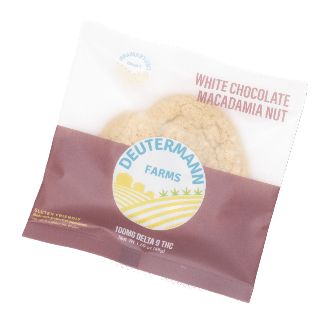 Deutermann Farms White Chocolate Macadamia Nut Cookie - 100mg D9