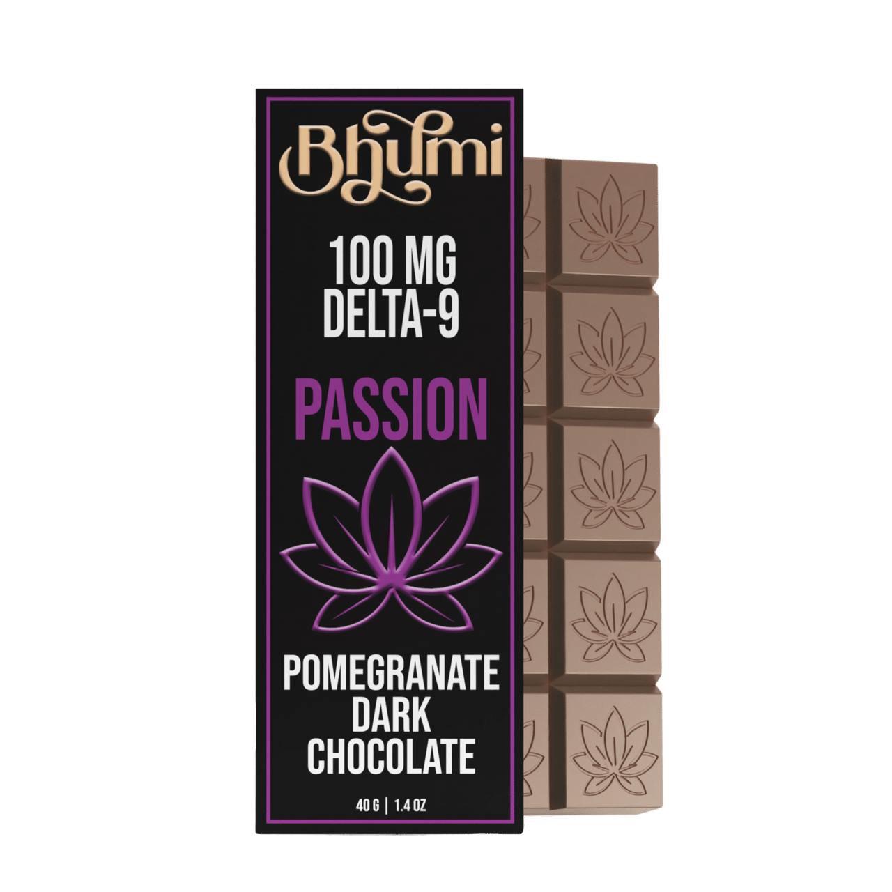 Bhumi Full Size Chocolate Bar - Pomegranate