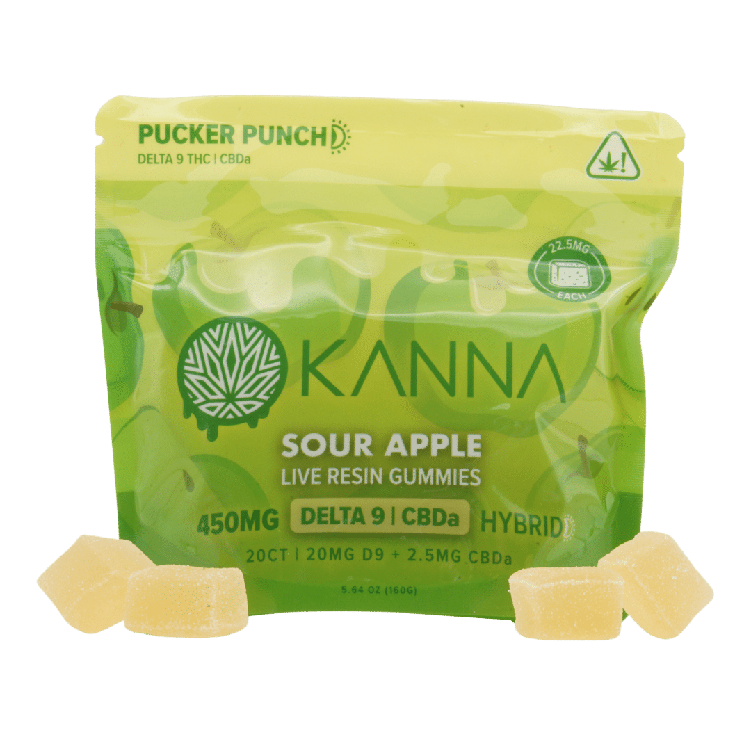 D9 Sour Apple Gummies - 5 Count