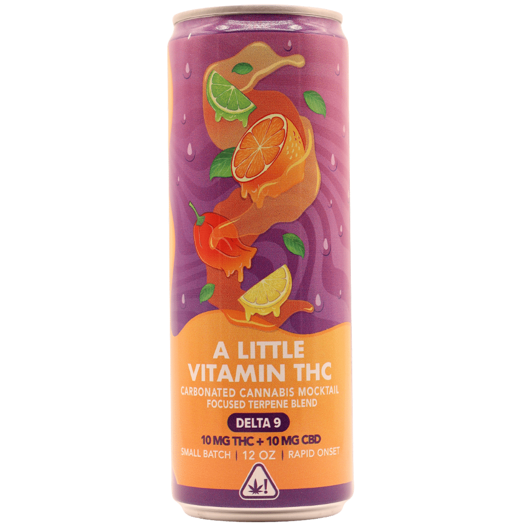 Kanna Mocktail Seltzer - A Little Vitamin THC