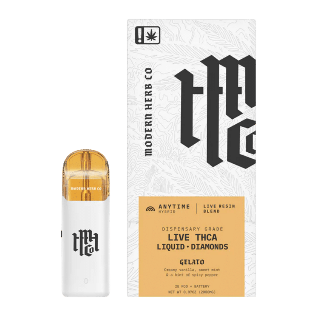Gelato THCa Live Resin Liquid Diamond Pod Kit - Hybrid - 2g - Modern Herb